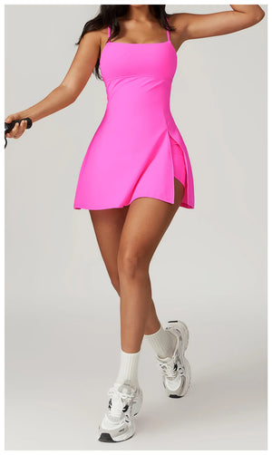 Robe short de tennis et de ville sport chic femme élégante Terre Battue - GUAPPAA