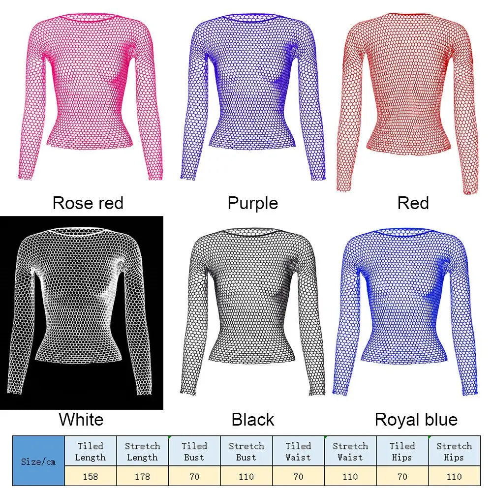 Crop-top résille sexy à manches longues Extasia - GUAPPAA