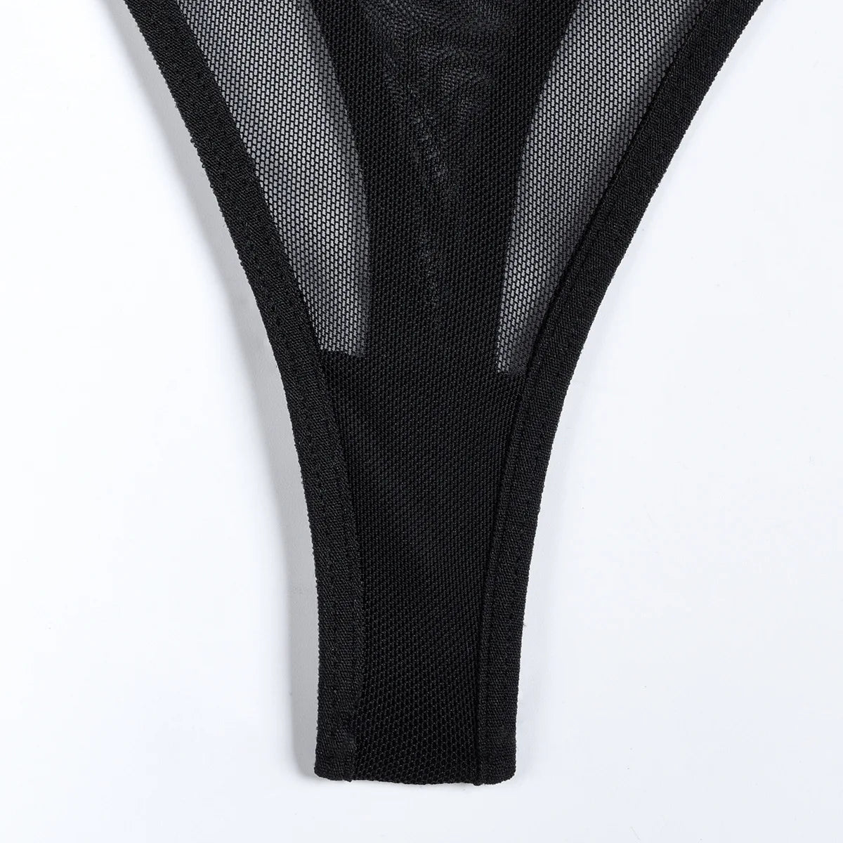 Ensemble lingerie gothique sexy quatre pièces seins nus Clair de lune - GUAPPAA