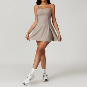 Robe short de tennis et de ville sport chic femme élégante Terre Battue - GUAPPAA