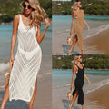 Robe de plage ajourée mi-longue La Maille Solaire