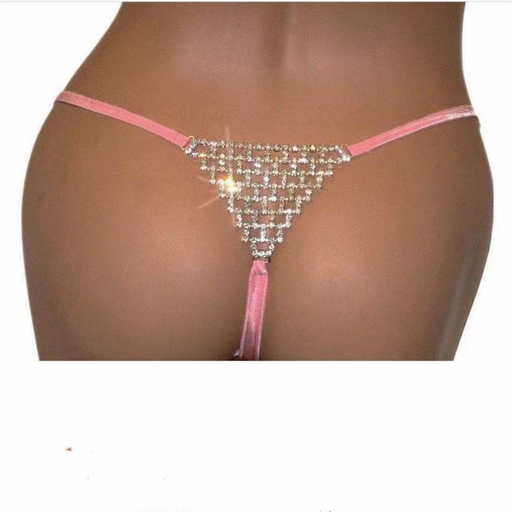 Micro string ficelle à strass sexy femme Locace - GUAPPAA
