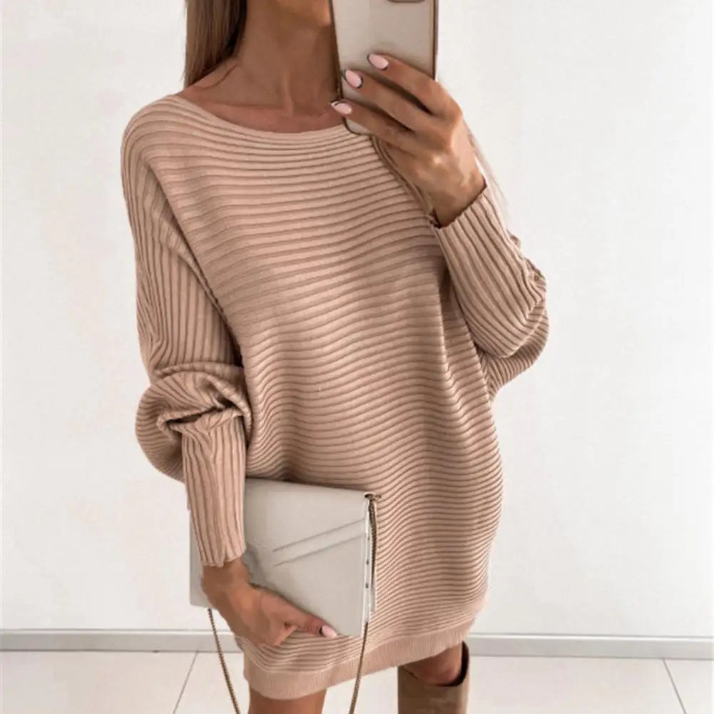 Robe pull épaules dénudées chic en maille Solar - GUAPPAA