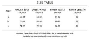 Ensemble lingerie 4 pièces à chaînes transparent L'escalade - GUAPPAA