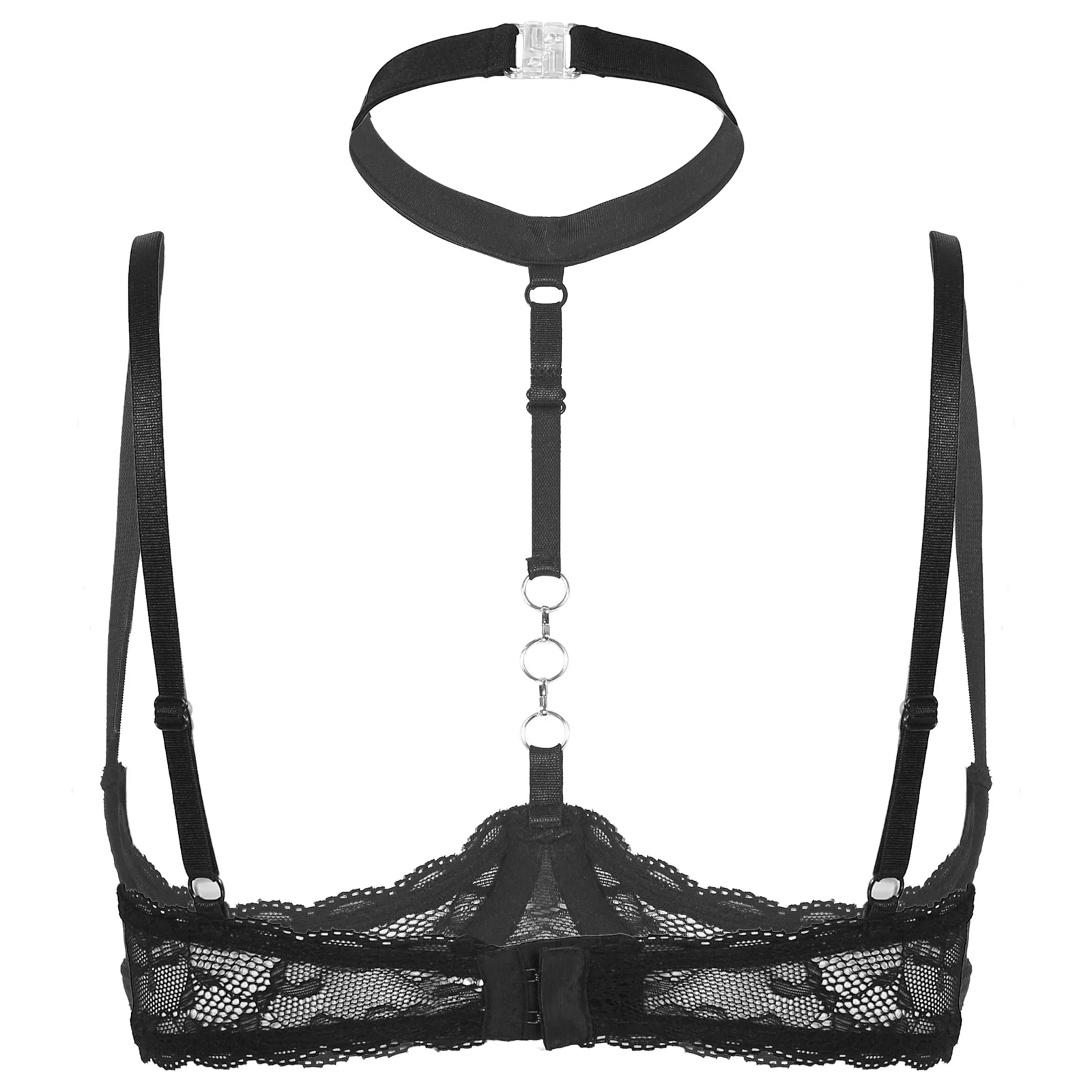 Soutien-gorge balconnet avec collier et chaîne en dentelle Extase - GUAPPAA
