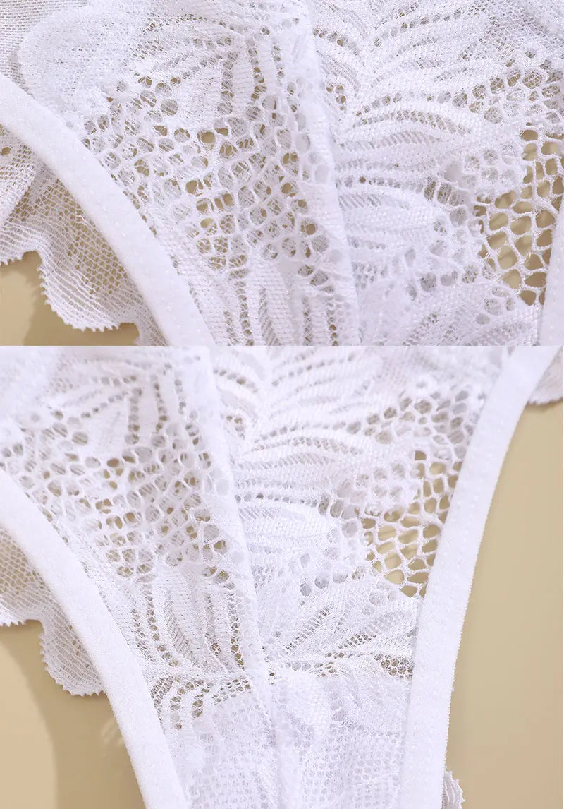 String en dentelle transparent sexy noir blanc rouge rose Ilea - GUAPPAA