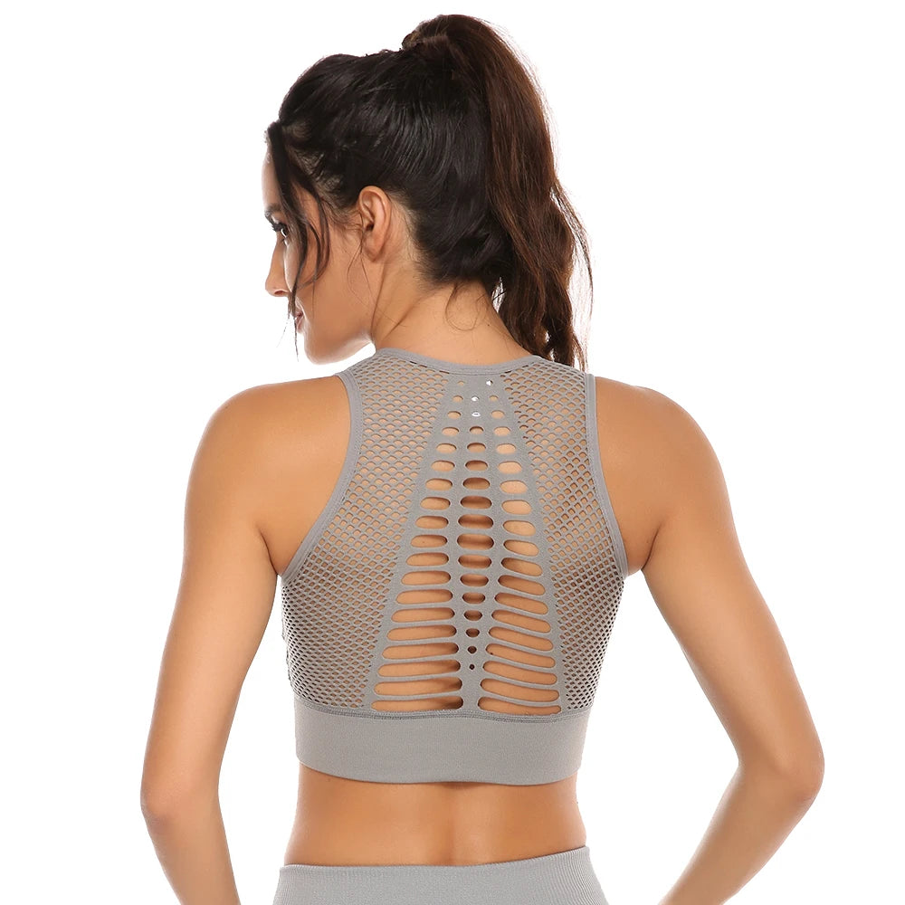 Haut crop-top de sport dos aéré pour femme Extrême - GUAPPAA