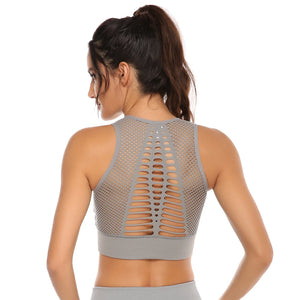 Haut crop-top de sport dos aéré pour femme Extrême - GUAPPAA