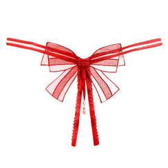 String fendu à perle et noeud papillon L'Exquise