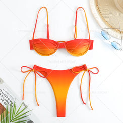 Vue arrière du bikini Cala Colorada dans l’univers maillots de bain Guappaa