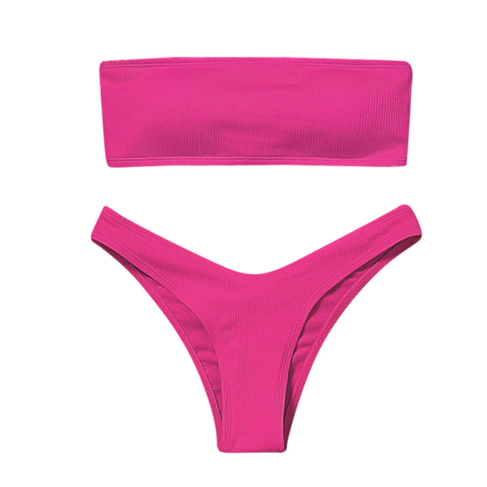 Bikini bandeau Cala Brisa pour femme, vue principale de la coupe deux pièces taille basse Guappaa