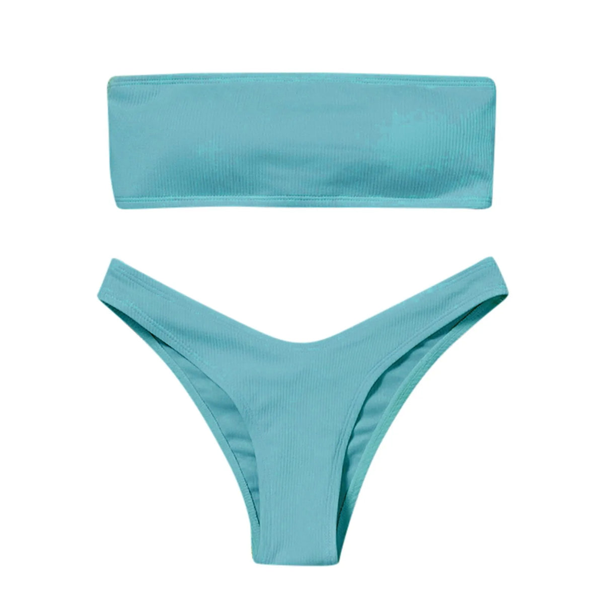 Bikini Cala Brisa rose avec coupe bandeau épurée et ligne estivale dans la sélection Guappaa
