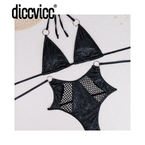 Présentation des deux styles du bikini Cala Cobra noir et noir serpent Guappaa