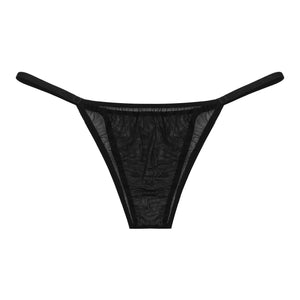 Culotte La Graphique à carreaux noirs avec coupe basse dans la sélection lingerie Guappaa