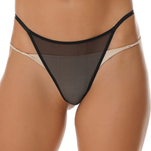 Culotte La Graphique taille basse en maille et dentelle, vue principale des différents styles Guappaa