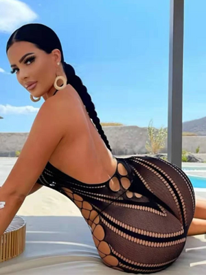 Mini-robe dos nu La Courbe Noire