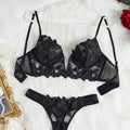 Ensemble lingerie floral brodé Le Marais — vue 01