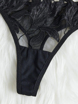 Ensemble lingerie floral brodé Le Marais — vue 03
