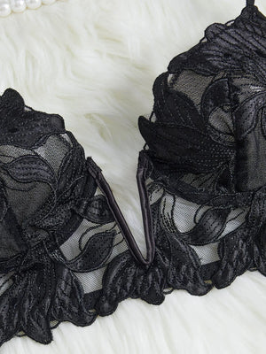 Ensemble lingerie floral brodé Le Marais — vue 04
