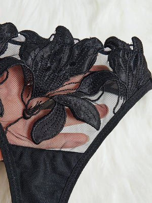 Ensemble lingerie floral brodé Le Marais — vue 05