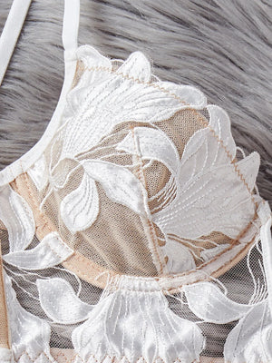 Ensemble lingerie floral brodé Le Marais — vue 08