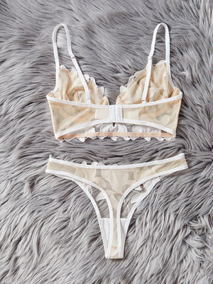 Ensemble lingerie floral brodé Le Marais — vue 09