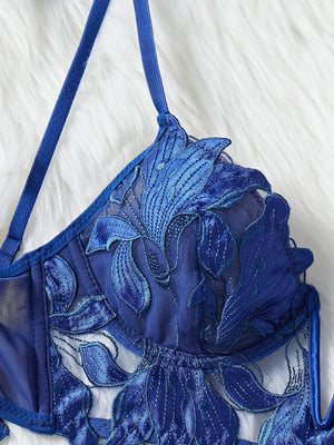 Ensemble lingerie floral brodé Le Marais — vue 10