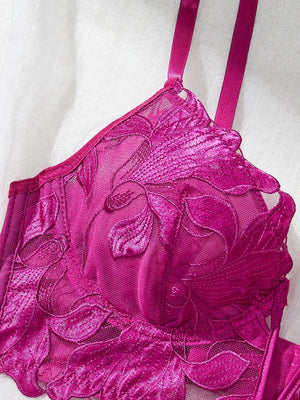 Ensemble lingerie floral brodé Le Marais — vue 17