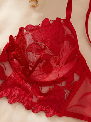 Ensemble lingerie floral brodé Le Marais — vue 21