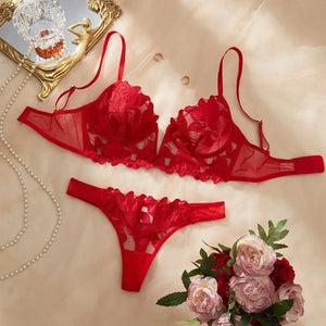 Ensemble lingerie floral brodé Le Marais — vue 24