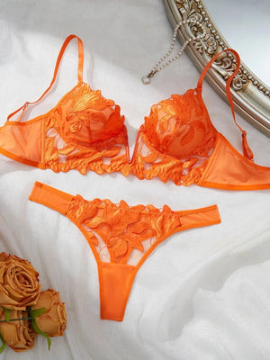 Ensemble lingerie floral brodé Le Marais — vue 31