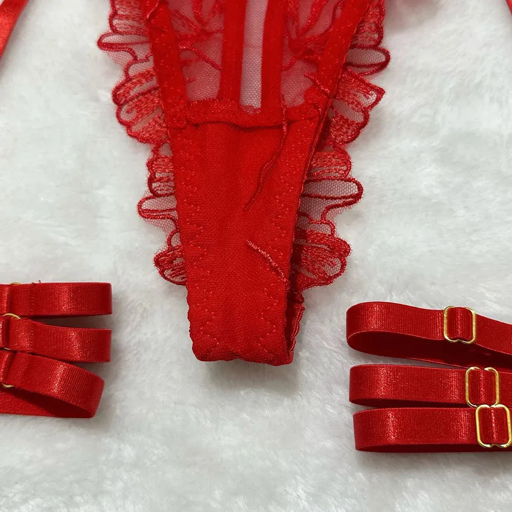 Ensemble lingerie brodé 5 pièces Saint-Paul — vue 08