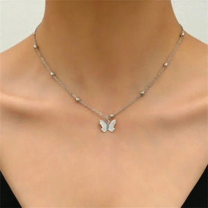 Collier papillons chaîne de dos nu femme bijou chic Llorna - GUAPPAA
