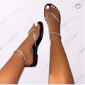Sandales plates Cala Lume en tissu avec détail métallique, vue principale pour femme