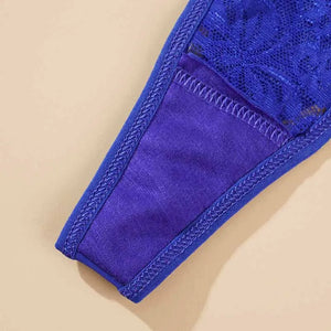 Silhouette du string La Dentelle avec bretelles fines réglables disponible chez Guappaa