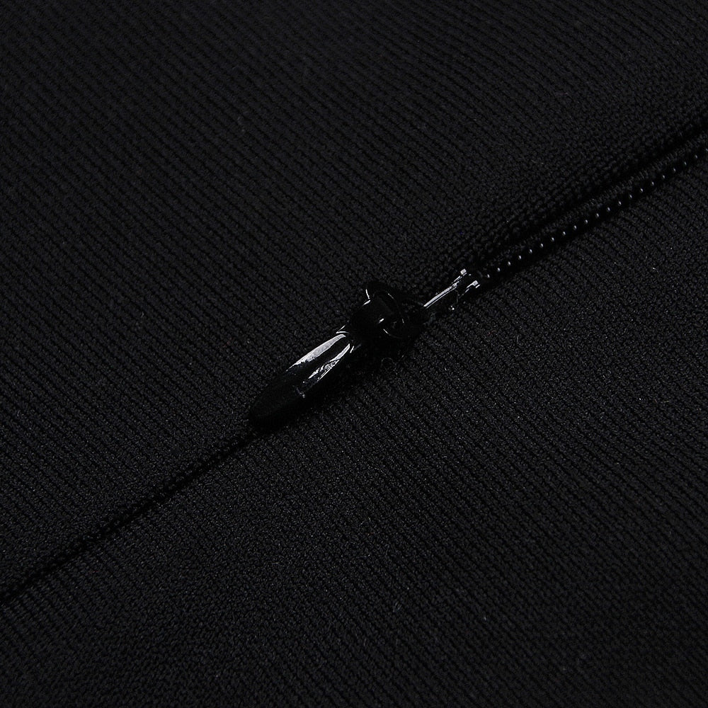 Robe cocktail asymétrique à strass une manche Coco - GUAPPAA
