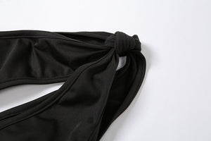 Robe une épaule moulante mi longue décolleté asymétrique Laora - GUAPPAA