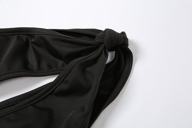 Robe une épaule moulante mi longue décolleté asymétrique Laora - GUAPPAA