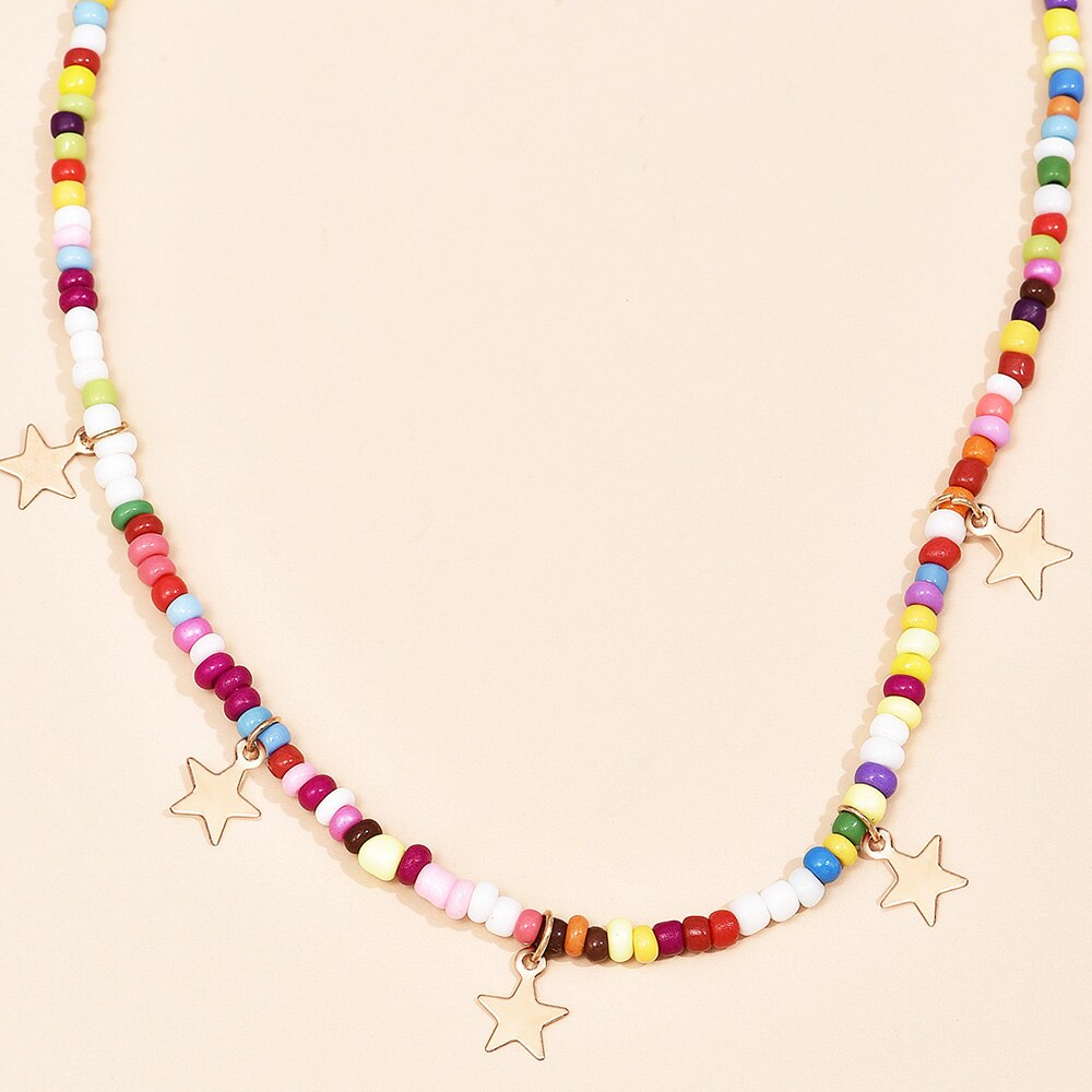 Collier bohème femme à perles ras de cou Kita - GUAPPAA