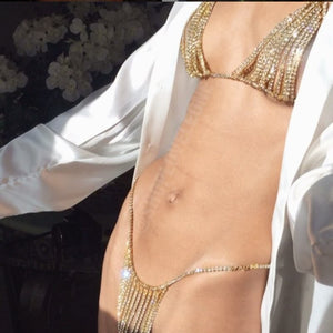 Micro bikini string bijou à strass deux pièces L'extase - GUAPPAA