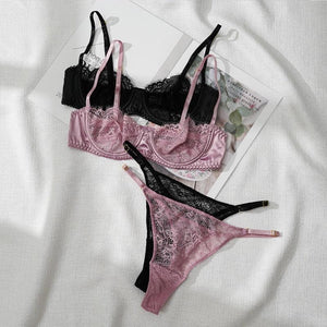 Ensemble lingerie deux pièces dentelle en transparence Tolla - GUAPPAA