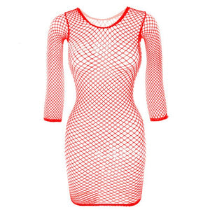 Mini robe résille ouverte sexy Matinda - GUAPPAA