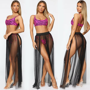 Jupe longue transparente effet tulle Plage Privée - GUAPPAA