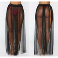 Jupe longue transparente effet tulle Plage Privée - GUAPPAA