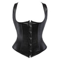 Haut corset seins nus en skaï noir femme Sainteté - GUAPPAA