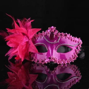 Masque vénitien diamants et plumes - GUAPPAA