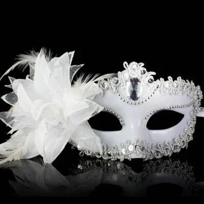 Masque vénitien diamants et plumes - GUAPPAA
