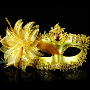 Masque vénitien diamants et plumes - GUAPPAA