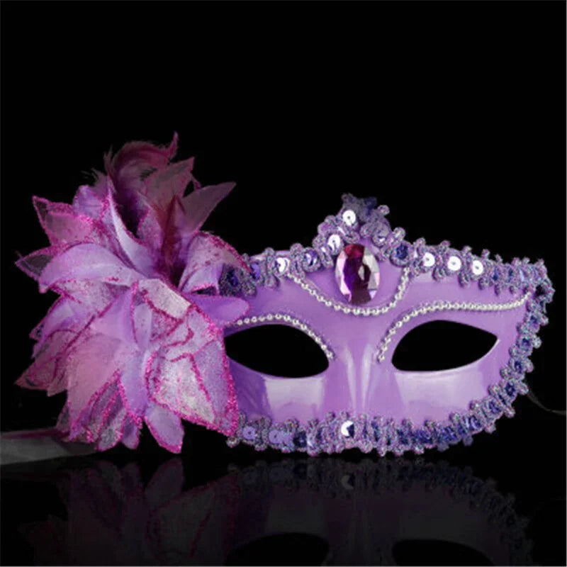 Masque vénitien diamants et plumes - GUAPPAA