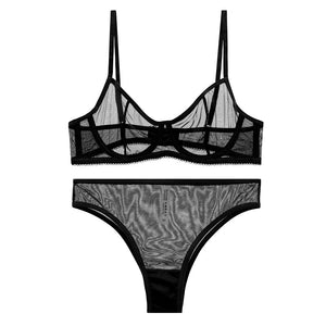 Ensemble deux pièces de lingerie fine transparente sexy Attiser - GUAPPAA